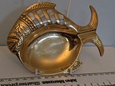 Vintage brass fish for sale  CHESTERFIELD