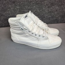 Tênis de skate Vans Sk8-Hi feminino tamanho 8 branco hi-top comprar usado  Enviando para Brazil