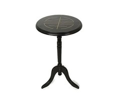 pequena mesa lateral redonda vintage design abstrato, suporte de planta de madeira pedestal bonsai comprar usado  Enviando para Brazil