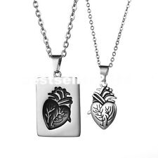 2 peças conjunto de colar de casal amor quebra-cabeça combinando etiqueta coração anatômico para homens mulheres comprar usado  Enviando para Brazil