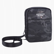 Używany, Aeronautica Torba na ramię męska listonoszka Militare Fly Camo Black AM-361 na sprzedaż  PL
