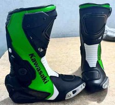 Novas Botas de Couro Bovino Moto Corrida Motocicleta Masculina Sapatos de Equitação de Couro comprar usado  Enviando para Brazil