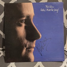 Phil Collins assinado lp Hello I Must Be Going, original, vintage, ótimo G comprar usado  Enviando para Brazil