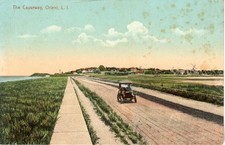 Usado, ~1910's ORIENT SUFFOLK CO. LONG ISLAND NY - Carro na Calçada em cores comprar usado  Enviando para Brazil