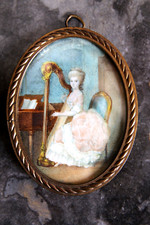 Miniature ivoire ovale d'occasion  Pennautier