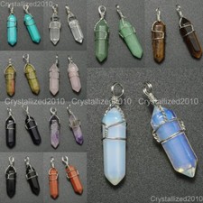 Pingente de pedra preciosa natural ponto hexagonal reiki chakra colares contas envoltório de arame comprar usado Pingente de pedra preciosa natural ponto hexagonal reiki chakra colares contas envoltório de arame comprar usado  Enviando para Brazil