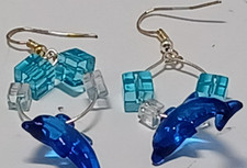 dolphin hoop earrings for sale  Skokie