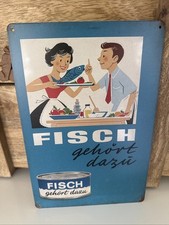 Blechschild ddr fisch gebraucht kaufen  Duisburg