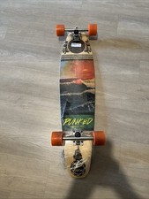 Yocaher Punked Bamboo Longboard Skate Freestyle 40" Tamanho Único, Cena de Onda , usado comprar usado  Enviando para Brazil