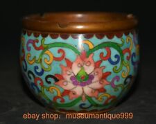 Vaso de flores antigas chinesas cloisonne 3,8" marcado vaso jarro crock comprar usado  Enviando para Brazil