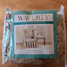Waverly Slipcover 1 peça cadeira asa buquê balada/robins azul ovo 100% algodão comprar usado Waverly Slipcover 1 peça cadeira asa buquê balada/robins azul ovo 100% algodão comprar usado  Enviando para Brazil