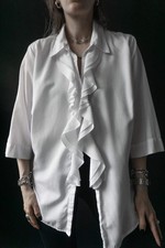 Weiße vintage rüschenbluse gebraucht kaufen  Adendorf