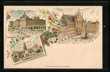 Lithographie münchen rathaus gebraucht kaufen  Berlin