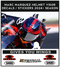 Adesivos adesivos de viseira para capacete Márquez 2023/2024 TEMPORADA NOVA!!, usado comprar usado  Enviando para Brazil