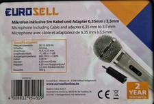 Eurosell dynamisches mikrofon gebraucht kaufen  Bad Bramstedt