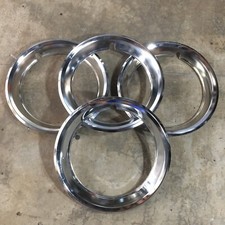 Conjunto de 4 x 12" aros de roda cromados acabamento de anel de beleza novo em folha comprar usado  Enviando para Brazil