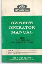 Usado, Ford Modelo V 91 Polegadas Cúbicas V-4 Cilindro OHV Motor Manual do Proprietário do Operador comprar usado  Enviando para Brazil
