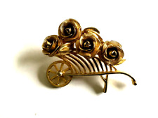 Vintage broche fleurs d'occasion  Genay