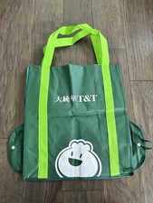 Bolsa tote dobrável de supermercado T&T alças de bolinho de supermercado verde dobrável comprar usado  Enviando para Brazil