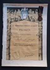Militaria ww1 attestato usato  Pinerolo