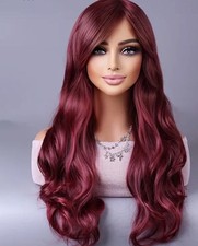 Woman burgundy wig for sale  BEXHILL-ON-SEA