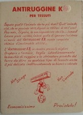 Cartolina pubblicitaria antiru usato  Porto Viro