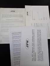 Istruzioni depliant jpw usato  Italia