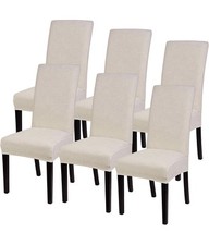 Conjunto de 6 capas para cadeira de sala de jantar jacquard Searchl, capa elástica para cadeira de cozinha comprar usado  Enviando para Brazil