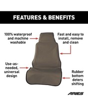 Protetor de assento de carro Defender 58 polegadas x 23 polegadas marrom impermeável balde universal, usado comprar usado  Enviando para Brazil