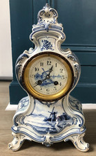 Ancienne pendule faïence d'occasion  Ham