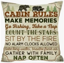 Cabin rules decorative for sale  Roanoke