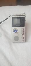 Mini TV estéreo vintage Sony Watchman FD-30A AM/FM com estojo carregadores futebol comprar usado  Enviando para Brazil