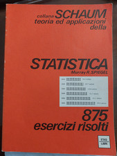 Schaum statistica usato  Genova