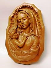 Relief holzbild muttergottes gebraucht kaufen  Deutschland