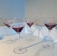 4 martini set glasses for sale  Newport