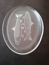 Fischteller servierplatte glas gebraucht kaufen  Friedland bei Neubrandenburg