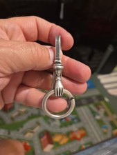 Porta-chaves antigo Filipinas cinto prata maciça detalhe intrincado muito antigo comprar usado  Enviando para Brazil