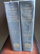 The Compact Edition of the Oxford English Dictionary 2 Volume Set. (R1) comprar usado  Enviando para Brazil