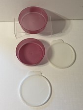 TUPPERWARE #1405 tigela maravilha roxa - tampa transparente conjunto de 2 tigelas de cereais comprar usado  Enviando para Brazil