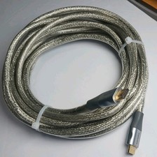 Philips 25' HDMI cabo de alta velocidade trançado extremidades folheadas a ouro transparente aderência EZ comprar usado  Enviando para Brazil