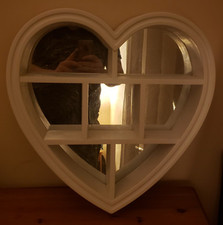 White heart mirror for sale  STOKE-ON-TRENT