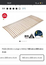 Lattenrost 140x200 zum gebraucht kaufen  Frankfurt am Main