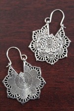 Mandala flower earrings for sale  Geneva