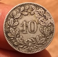 Moneta rappen 1914 usato  Olbia