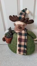 Christmas moose doorstop for sale  BRACKNELL