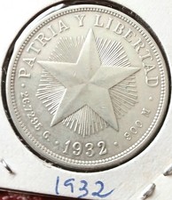 Usado, Caribe. 1 Peso 1932. Plata. EBC.  comprar usado Usado, Caribe. 1 Peso 1932. Plata. EBC.  comprar usado  Enviando para Brazil