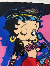 Usado, Cobertor de lã vintage Northwest Co. 2004 Betty Boop 60x50 macio motocicleta comprar usado  Enviando para Brazil