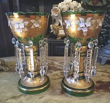 Pair victorian bohemian for sale  BLACKBURN