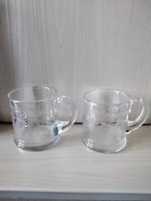 Pair etched glass for sale  FILEY