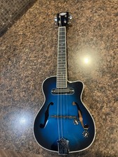 Usado, Ukulele Sound Smith elétrico corpo oco corda de aço tenor "estilo jazz" - baixo G comprar usado  Enviando para Brazil